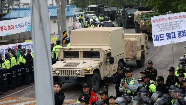 انتقال تجهیزات تاد در کره جنوبی