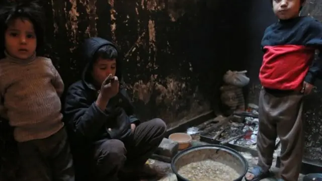 Children eating
