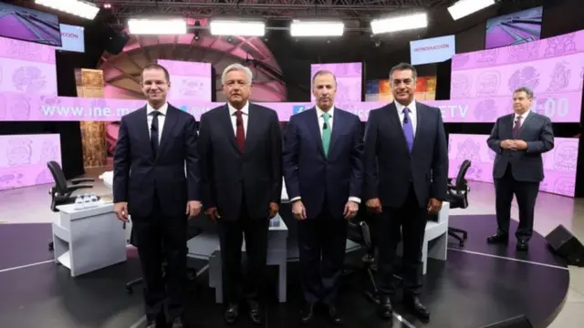 Los 4 candidatos a la presidencia de México.