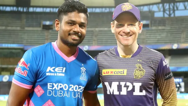 संजू सैमसन और इयोन मॉर्गन