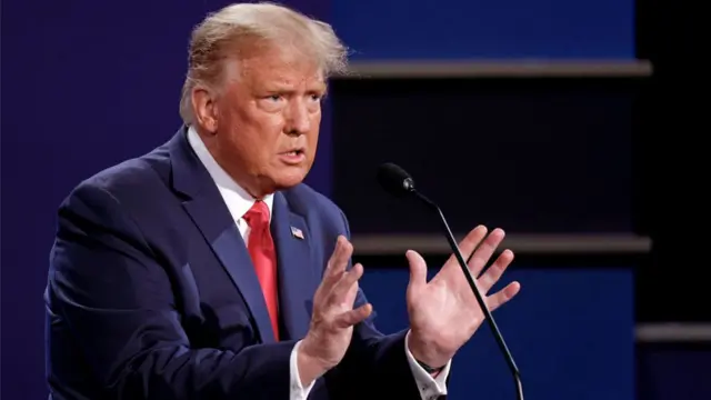 Donald Trump debates Joe Biden