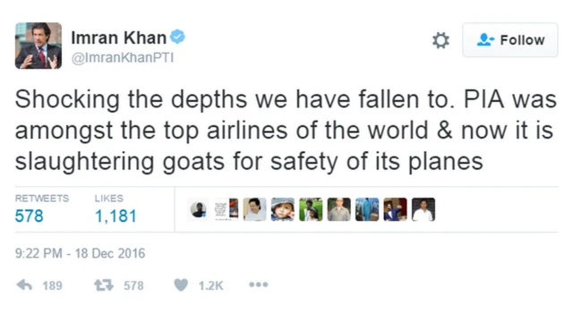 इमरान ख़ान का ट्वीट
