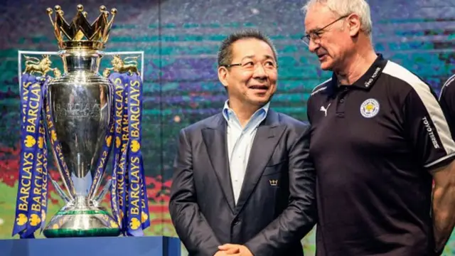 مدرب ومالك نادي ليستر سيتي