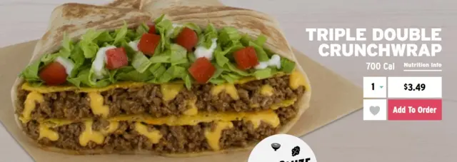 Triple double crunchwrap