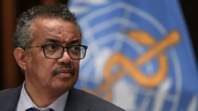 World Health Organization (WHO) Director-General Tedros Adhanom Ghebreyesus attends a news conference at the WHO headquarters in Geneva Switzerland July 3, 2020