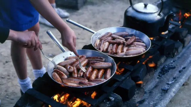 Жареные сосиски