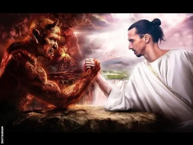 Ihe Ibrahimovic dere n'Instagram ya mgbe Manchester United kwuputara ọpụpụ ya.