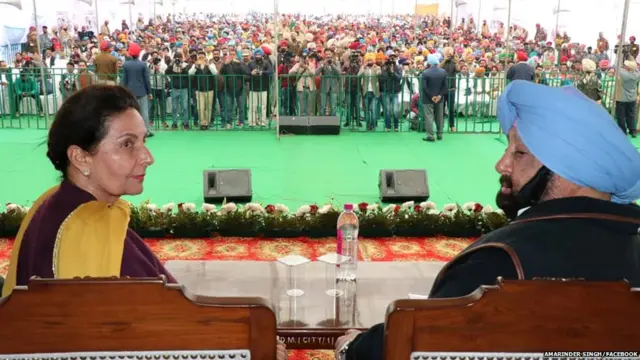 ਕੈਪਟਨ ਅਮਰਿੰਦਰ ਸਿੰਘ ਅਤੇ ਪਰਨੀਤ ਕੌਰ