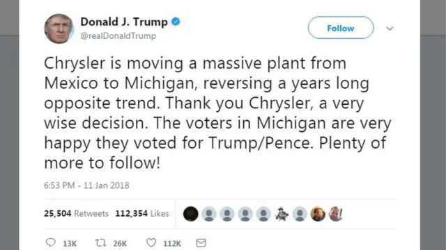 ట్రంప్ ట్వీట్