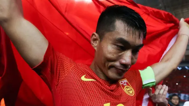 3月23日,中國隊球員鄭智在比賽後熱淚盈眶