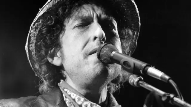 Bob Dylan em foto de arquivo