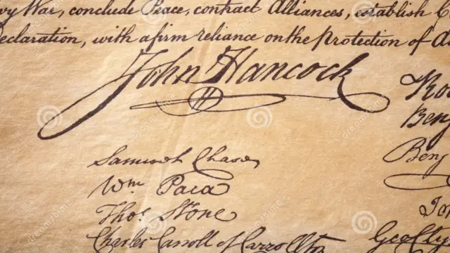 Фрагмент Декларации независимости