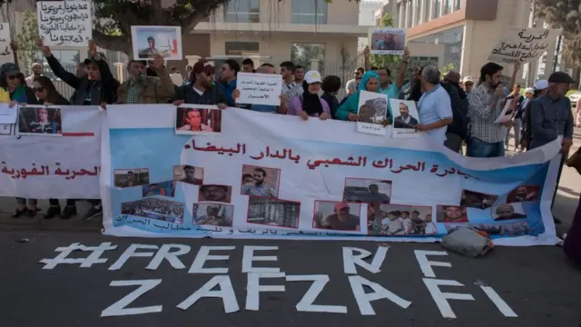 مظاهرة مؤيدة للحراك في أكتوبر/تشرين الأول 2017