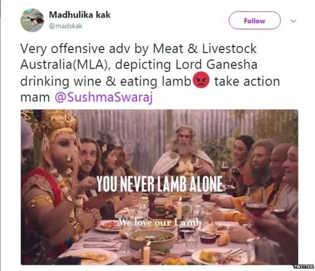 ऑस्ट्रेलिया में विज्ञापन पर विवाद