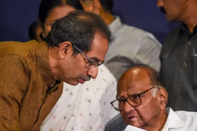 શરદ પવાર સાથે ઉદ્ધવ ઠાકરે