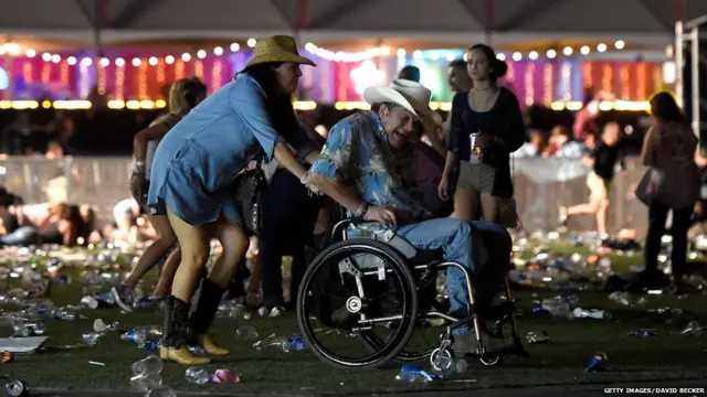 लास वेगास गोळीबारानंतरची स्थिती