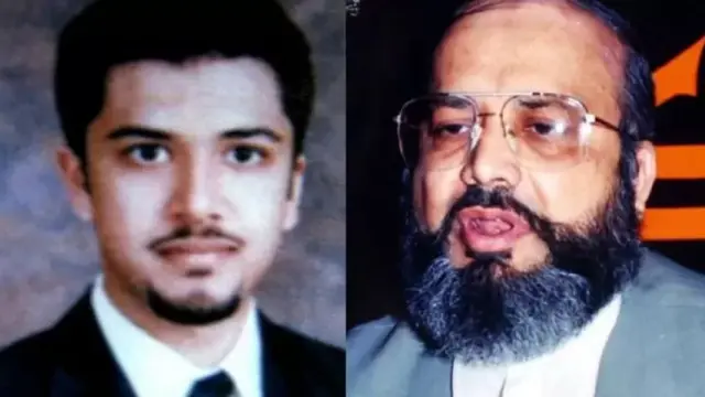 سیف الله پراچه (ښۍ خوا) او د هغه زوی عزیر پراچه