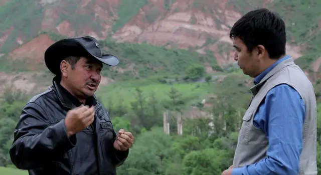 Өзгөчө кырдаалдар министрлигинин Калдык сактоочу жайлар менен иштөө боюнча агенттигинин Майлуу-Суудагы адиси Каныбек Ташкенбаев.