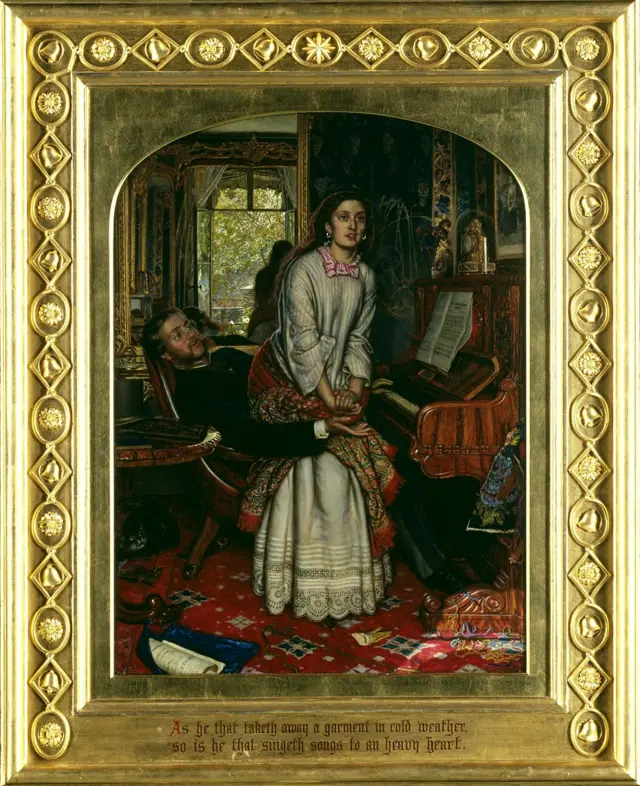 The Awakening Conscience, 1853, William Holman Hunt. Óleo en lienzo, 76,2 x 55,9 cm © Tate, London