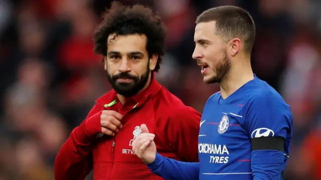 صلاح وهازارد يتكلمان قبل مباراة الأحد