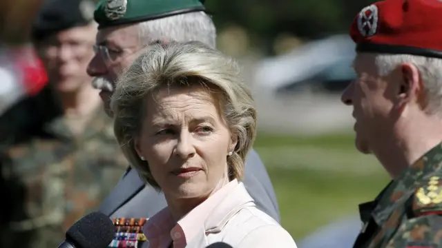 La ministra de Defensa de Alemania, Ursula von der Leyen