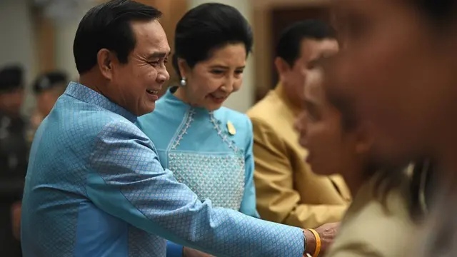 พล.อ.ประยุทธ์ และนางนราพร จันทร์โอชา