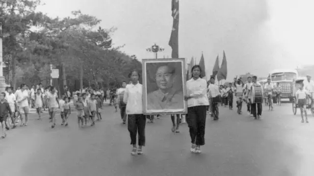 Un escuadrón de propaganda durante la Revolución Cultural China