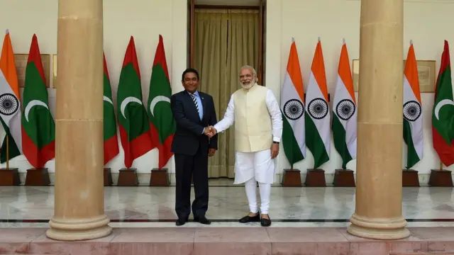 গত বছর ভারত সফরে গিয়েছিলেন প্রেসিডেন্ট ইয়ামিন, তবে দিল্লির ওপর মালদ্বীপের নির্ভরতা কমছে