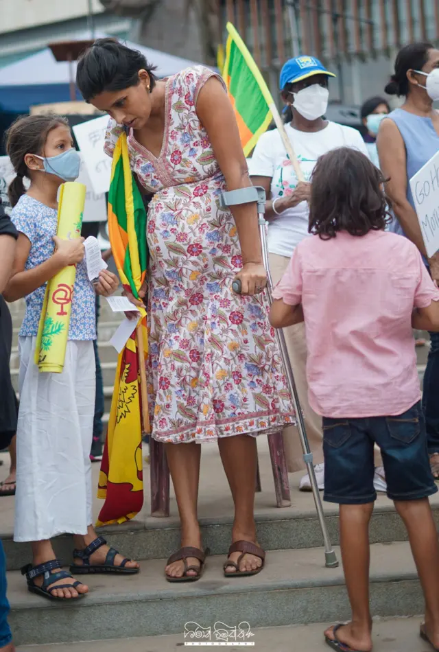 Pregnant woman at Gotagogama