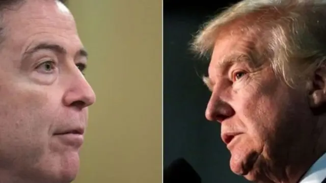 ผู้นำสหรัฐฯมีคำสั่งปลดนายเจมส์ โคมีย์ อดีตผู้อำนวยการเอฟบีไอเมื่อสัปดาห์ที่แล้ว