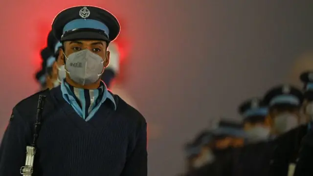 ગણતંત્ર દિવસની તૈયારી કરી રહેલા જવાનો