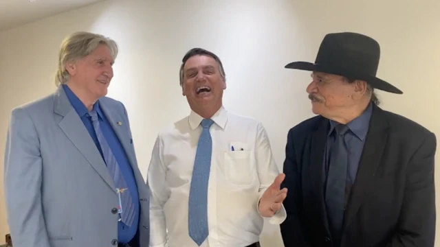 Sérgio Reis, Jair Bolsonaro e Eduardo Araújo