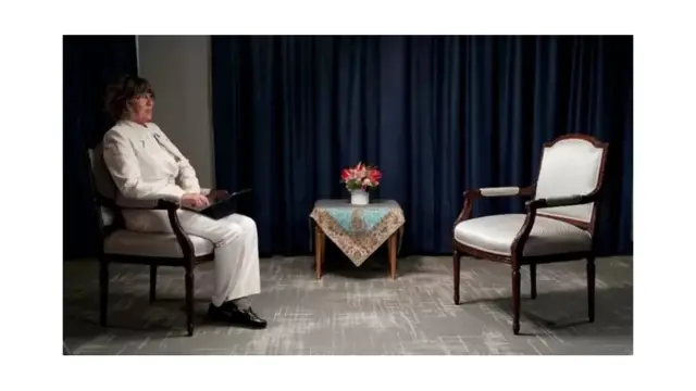 صحافی کرسچن امان پور، جو نیویارک میں ایران کے صدر رئیسی کا انٹرویو لینے کے منتظر تھے، نے خود یہ تصویر شیئر کی۔