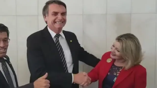 Bolsonaro e Selma Arruda