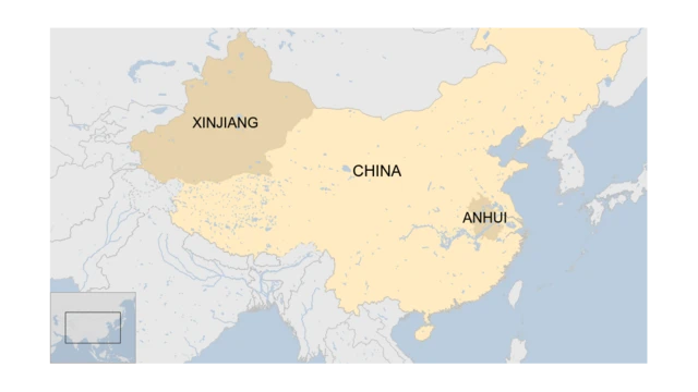 Peta lokasi Xinjiang