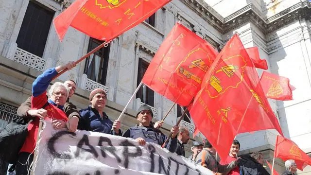 Manifestación en Urguay