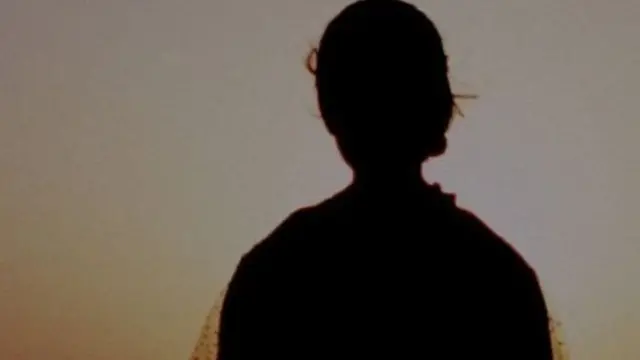 Woman in silhouette