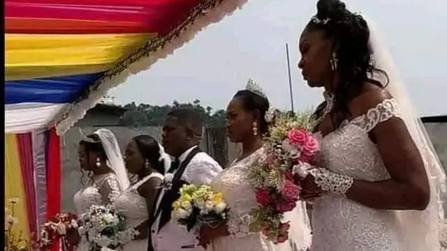 man marries four wives