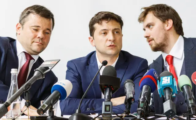 Зеленський, Гончарук та Богдан