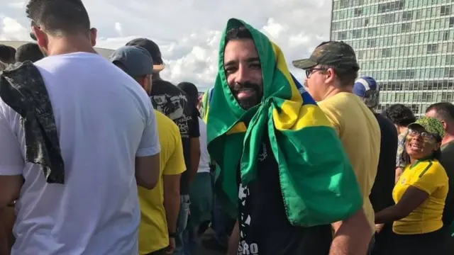 Lincoln durante a posse de Bolsonaro