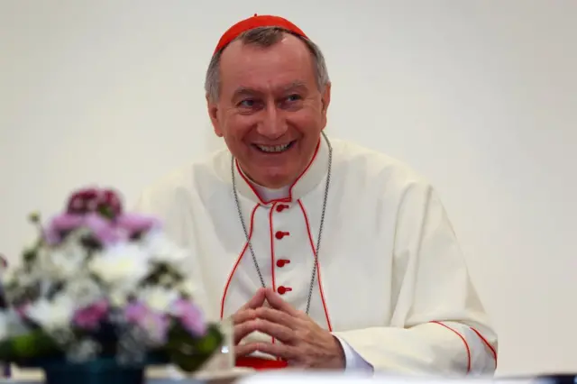 El cardenal Pietro Parolin, quien dirige la Secretaría de Estado del Vaticano, antiguo nuncio en Caracas, Venezuela.