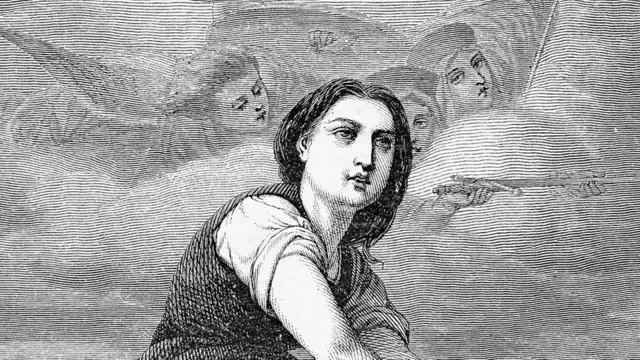 Dibujo de Juana de Arco