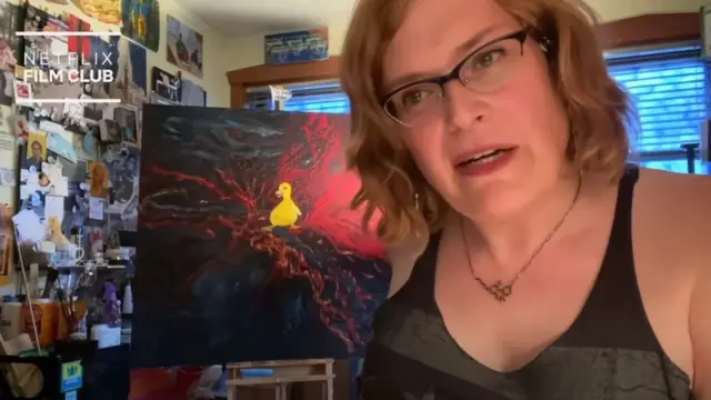 Captura de pantalla de la entrevista de Netflix a Lilly Wachowski.