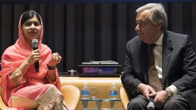 มาลาลา ยูซาฟไซ กับ อันโตนิโอ กูเตอร์เรส