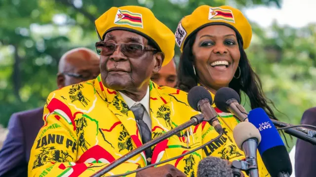 Grace e Robert Mugabe