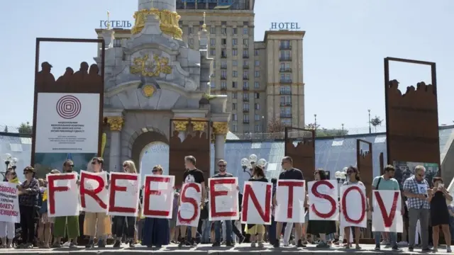 Акція у Києві на підтримку Олега Сенцова