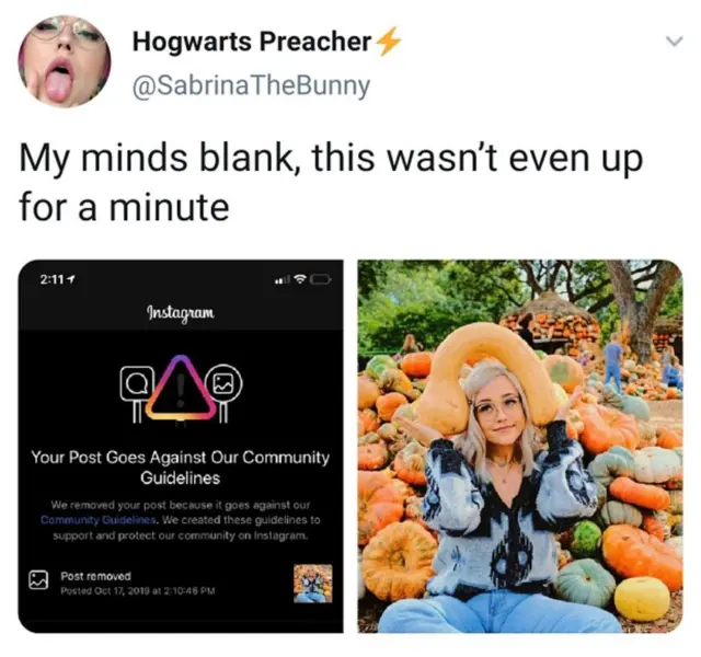 ఇలాంటి ఫొటోలను కూడా అనుచితమైనవని పదేపదే రిపోర్ట్ చేస్తున్నారని పోర్న్ నటులు అంటున్నారు.