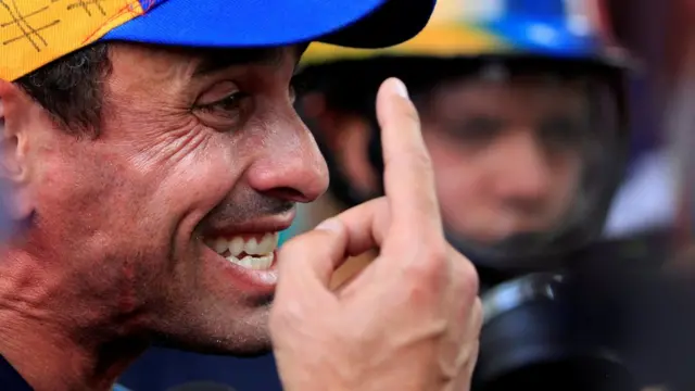 El líder opositor Henrique Capriles