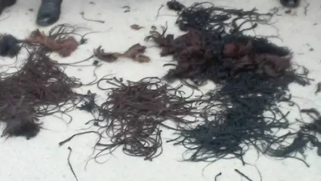 Gashin matan yadda ya zuba a kasa