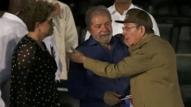 راؤل کاسترو اور جیلما روسیف